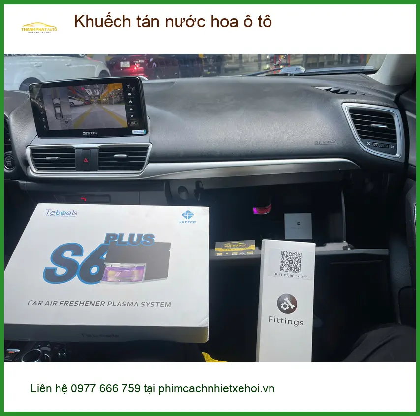 Anh Khải lắp khuếch tán nước hoa ô tô cho Mazda CX-5 tại Quận 2 để khử mùi hiệu quả