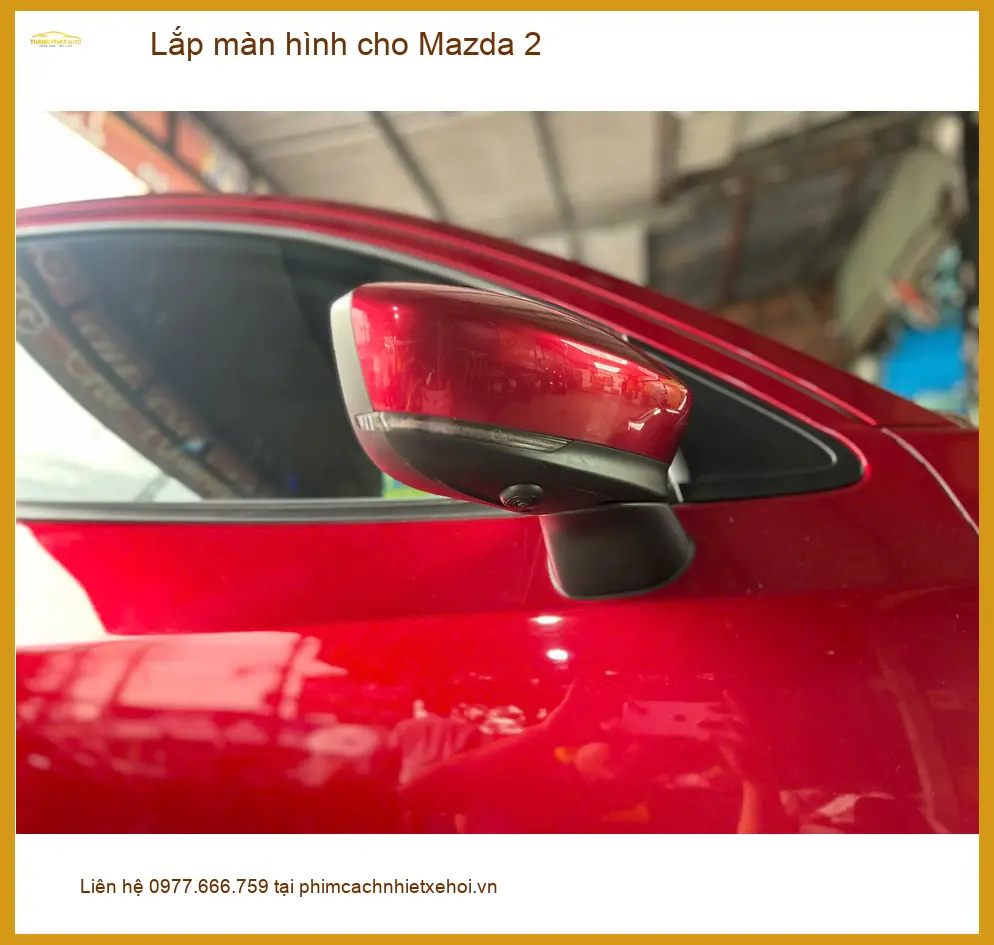Chị Hằng lắp màn hình Android cho Mazda 2 tại Hóc Môn tiện giải trí cho con ảnh thực tế 4