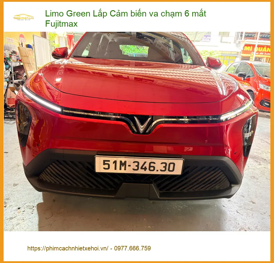 Anh Quốc lắp Cảm biến va chạm 6 mắt Fujitmax cho Hyundai Accent Limo Green tại Quận Gò Vấp