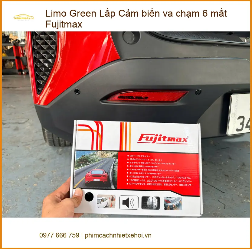 Anh Quốc lắp Cảm biến va chạm 6 mắt Fujitmax cho Hyundai Accent Limo Green tại Quận Gò Vấp ảnh thực tế 3