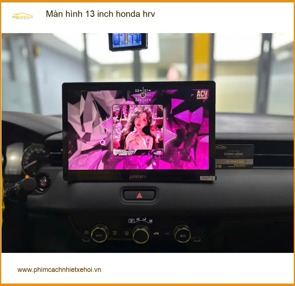 Anh Khang lắp màn hình 13 inch Honda HRV tại Quận 8 vì màn hình zin hiển thị kém ảnh thực tế 4