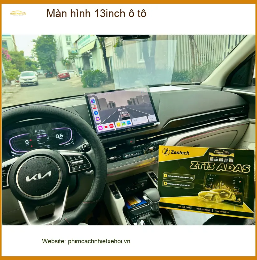 Chú Tấn lắp Màn hình 13inch ô tô cho Kia K3 tại Quận 2 ảnh thực tế 2
