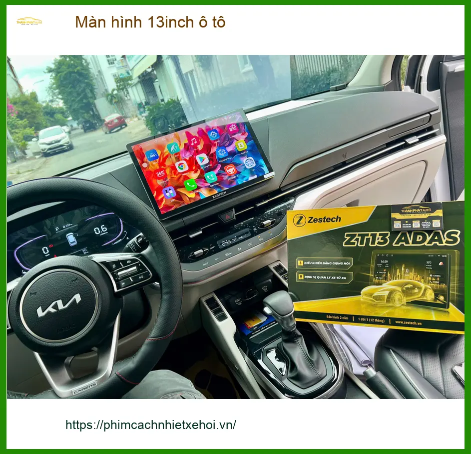 Chú Tấn lắp Màn hình 13inch ô tô cho Kia K3 tại Quận 2 ảnh thực tế 3
