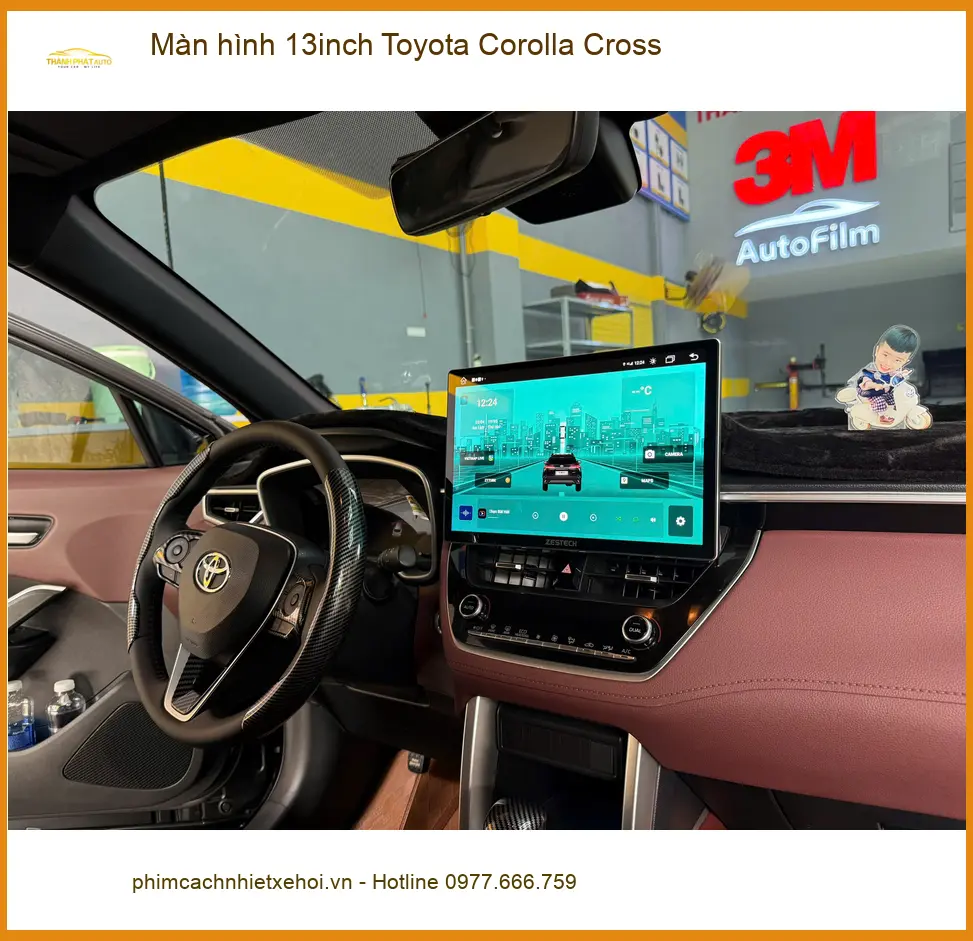 Anh Tùng nâng cấp màn hình 13inch cho Toyota Corolla Cross ở Quận 7 ảnh thực tế 2
