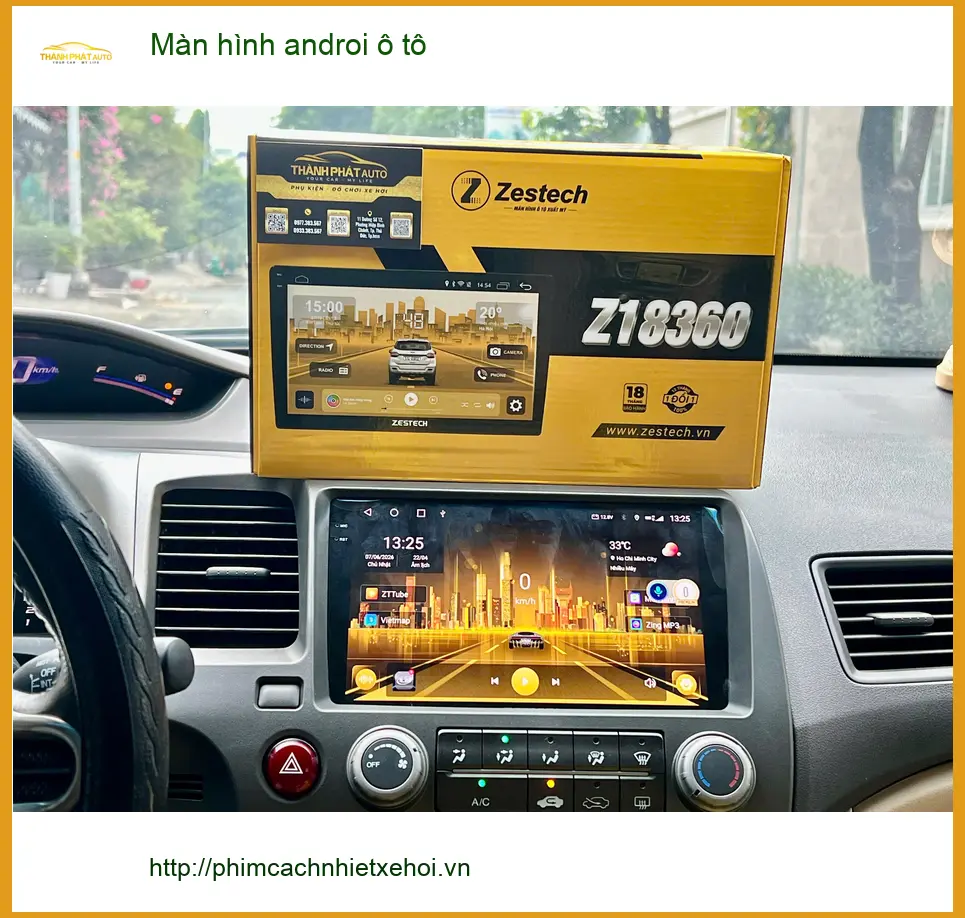 Chị Thảo lắp màn hình Android ô tô cho Hyundai Accent tại Quận Thủ Đức