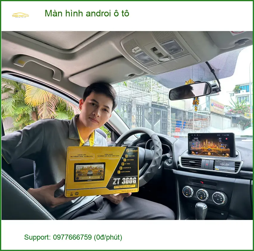 Anh Vĩnh nâng cấp màn hình androi ô tô cho Kia Carnival tại Quận Tân Bình để xem YouTube ảnh thực tế 3