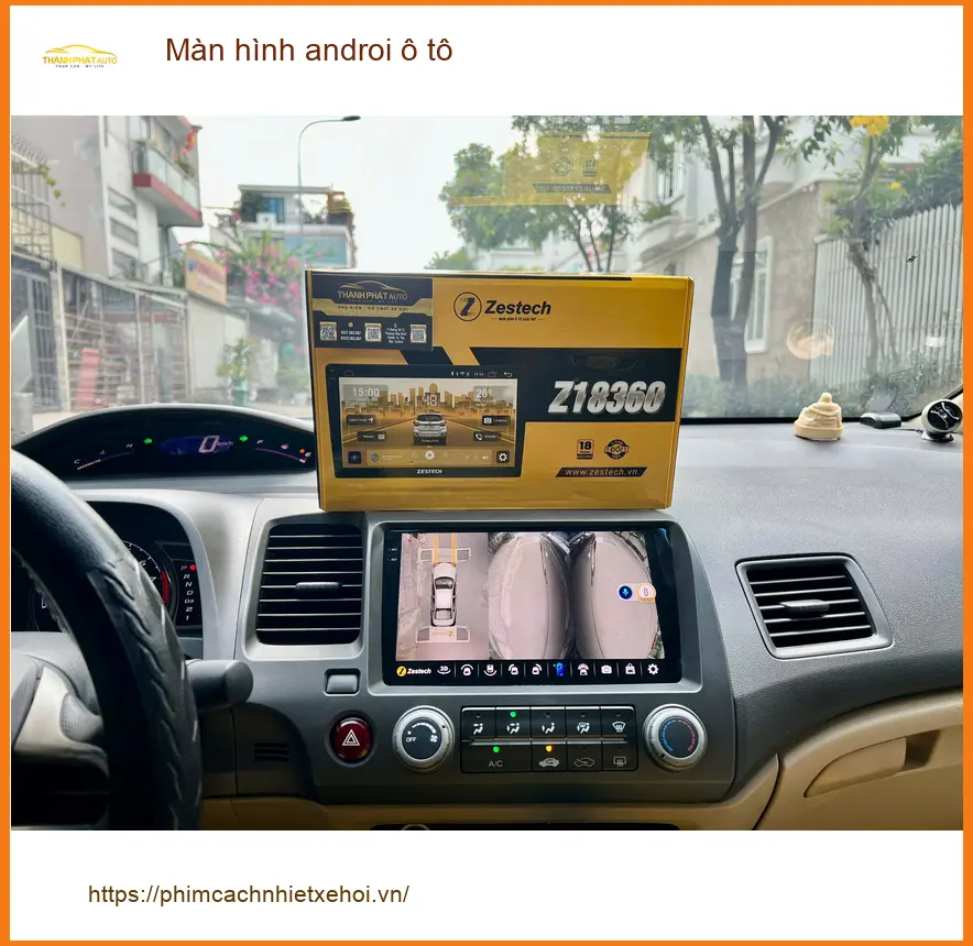 Anh Khánh lắp màn hình Android ô tô cho Honda CRV tại Quận 2 vì màn zin quá cũ ảnh thực tế 2