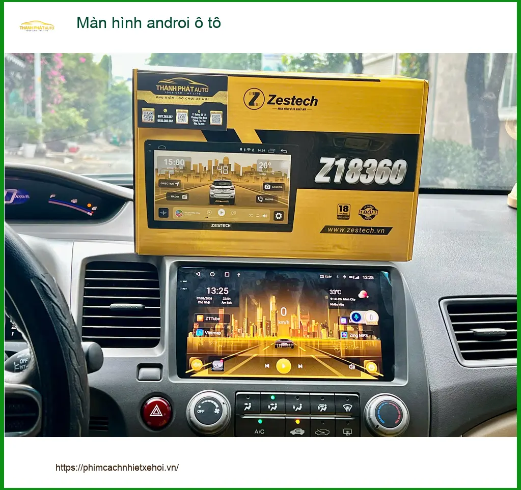 Anh Khánh lắp màn hình Android ô tô cho Honda CRV tại Quận 2 vì màn zin quá cũ ảnh thực tế 3