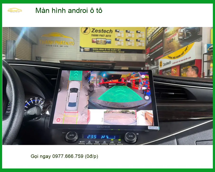 Anh Khải lắp màn hình Android ô tô cho Hyundai Santa Fe ở Thủ Đức ảnh thực tế 3