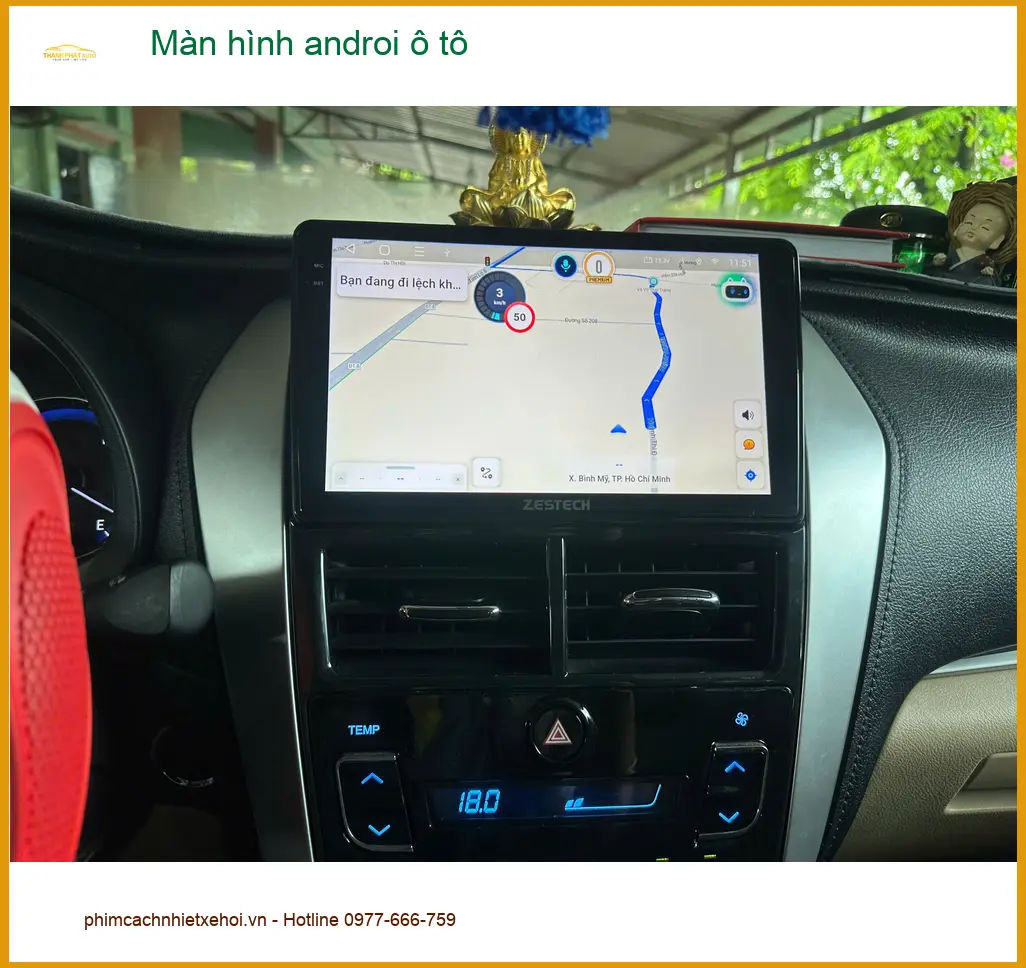 Chị Hồng lắp màn hình Android ô tô cho Honda CRV tại Quận 12 để tiện đường đi làm