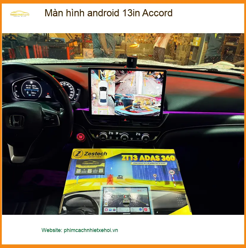 Anh Khải lắp Màn hình Android 13in cho Accord tại Hóc Môn vì màn zin thiếu tính năng