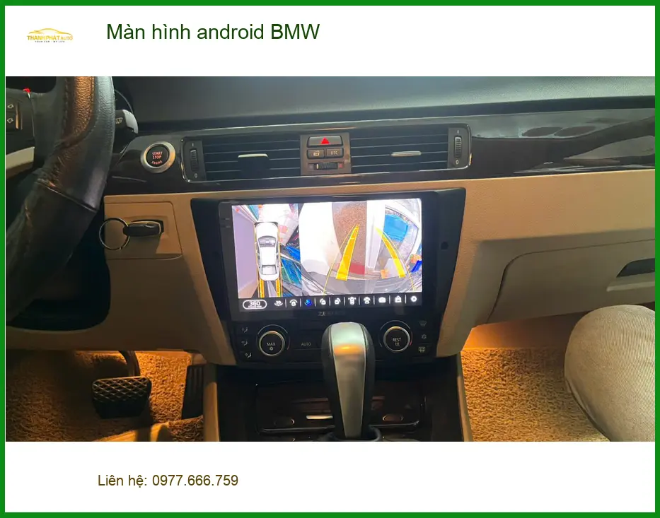 Chị Thảo lắp màn hình Android cho BMW X5 tại Quận Gò Vấp để nâng cấp trải nghiệm lái xe