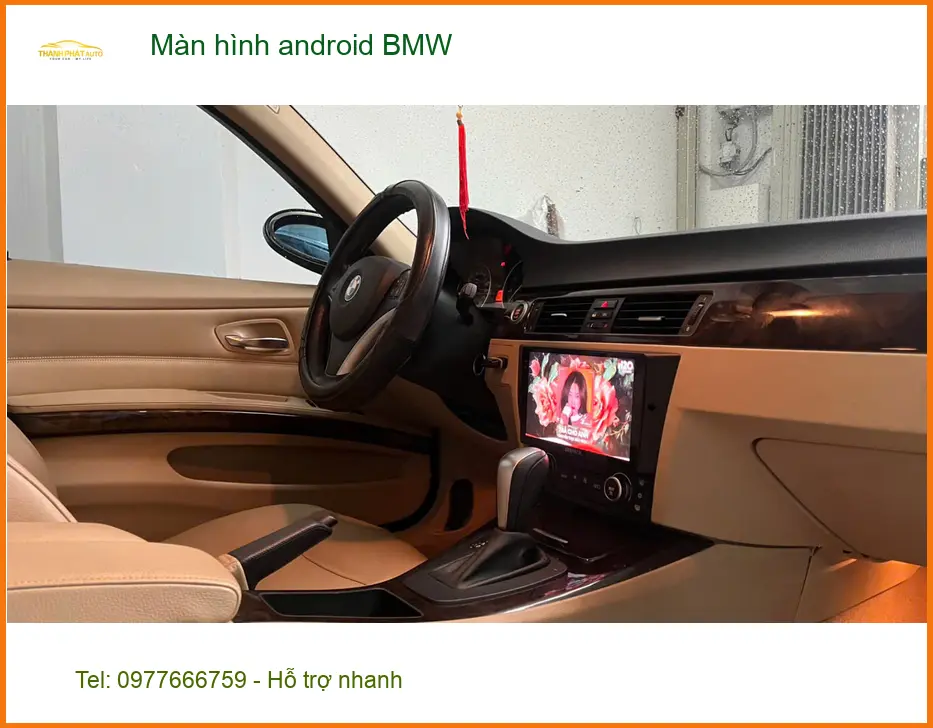 Chị Thảo lắp màn hình Android cho BMW X5 tại Quận Gò Vấp để nâng cấp trải nghiệm lái xe ảnh thực tế 3