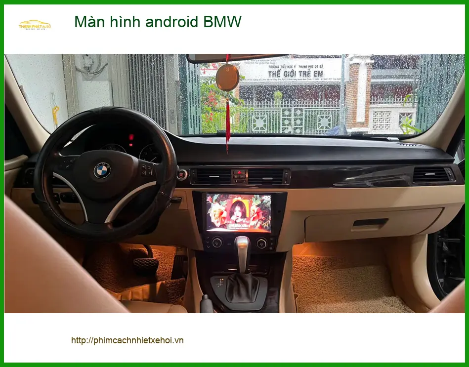 Chị Thảo lắp màn hình Android cho BMW X5 tại Quận Gò Vấp để nâng cấp trải nghiệm lái xe ảnh thực tế 4