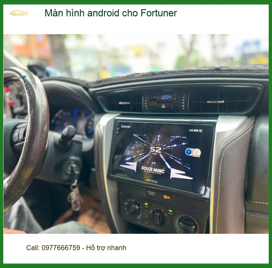 Anh Khang lắp màn hình Android Fortuner tại Quận 6 để nâng tầm tiện nghi ảnh thực tế 2