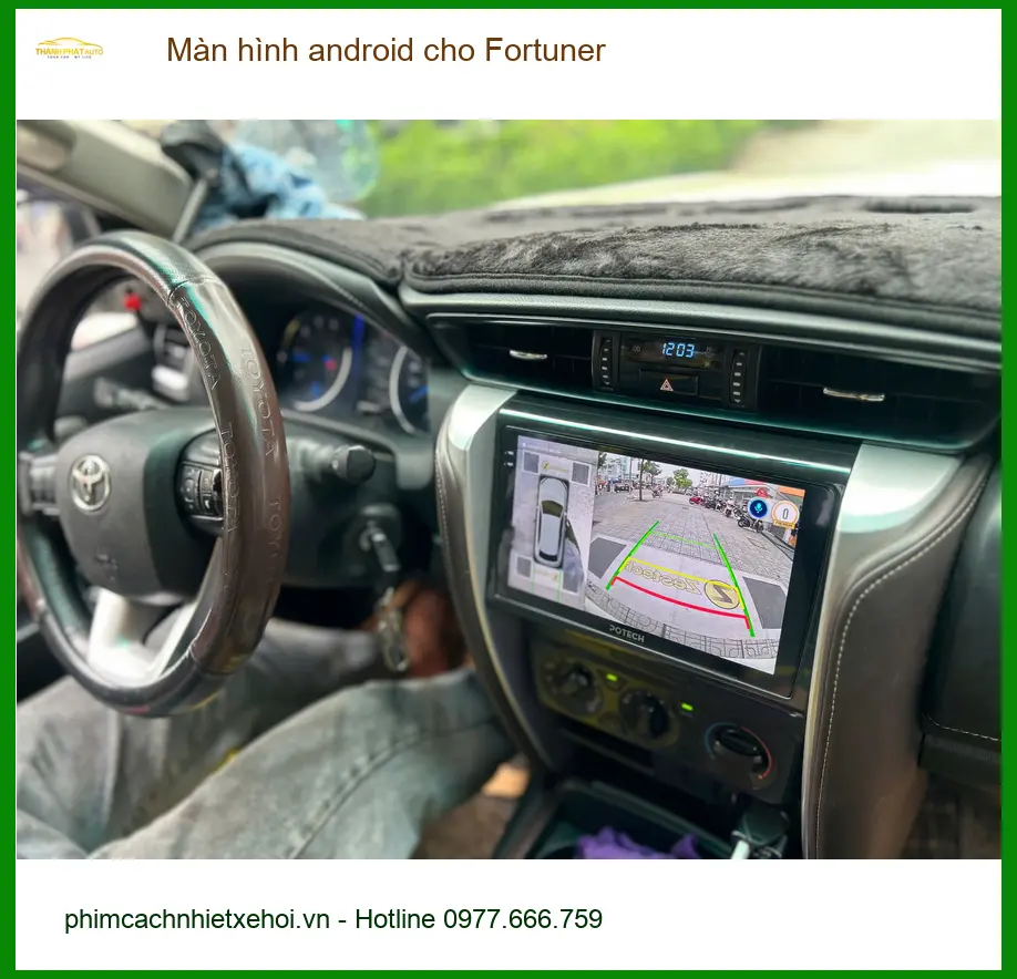 Anh Khang lắp màn hình Android Fortuner tại Quận 6 để nâng tầm tiện nghi ảnh thực tế 3