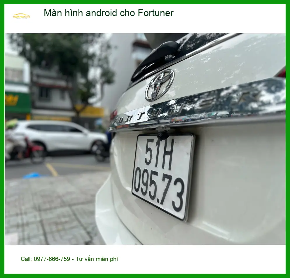 Chú Vỹ lắp màn hình Android cho Fortuner tại Bình Chánh chính hãng, giá tốt ảnh thực tế 3