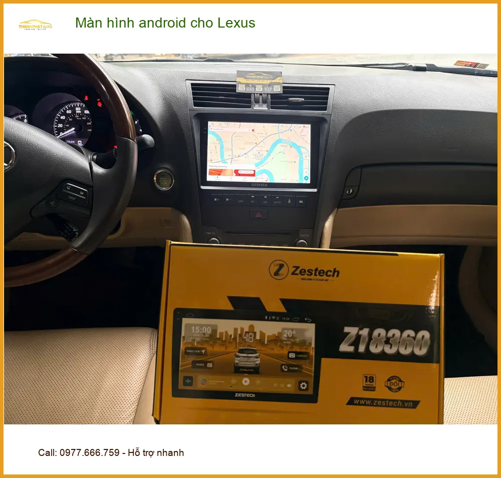 Anh Khang lắp màn hình Android cho Lexus RX 350 tại Quận Bình Tân để lái xe tiện nghi hơn ảnh thực tế 3