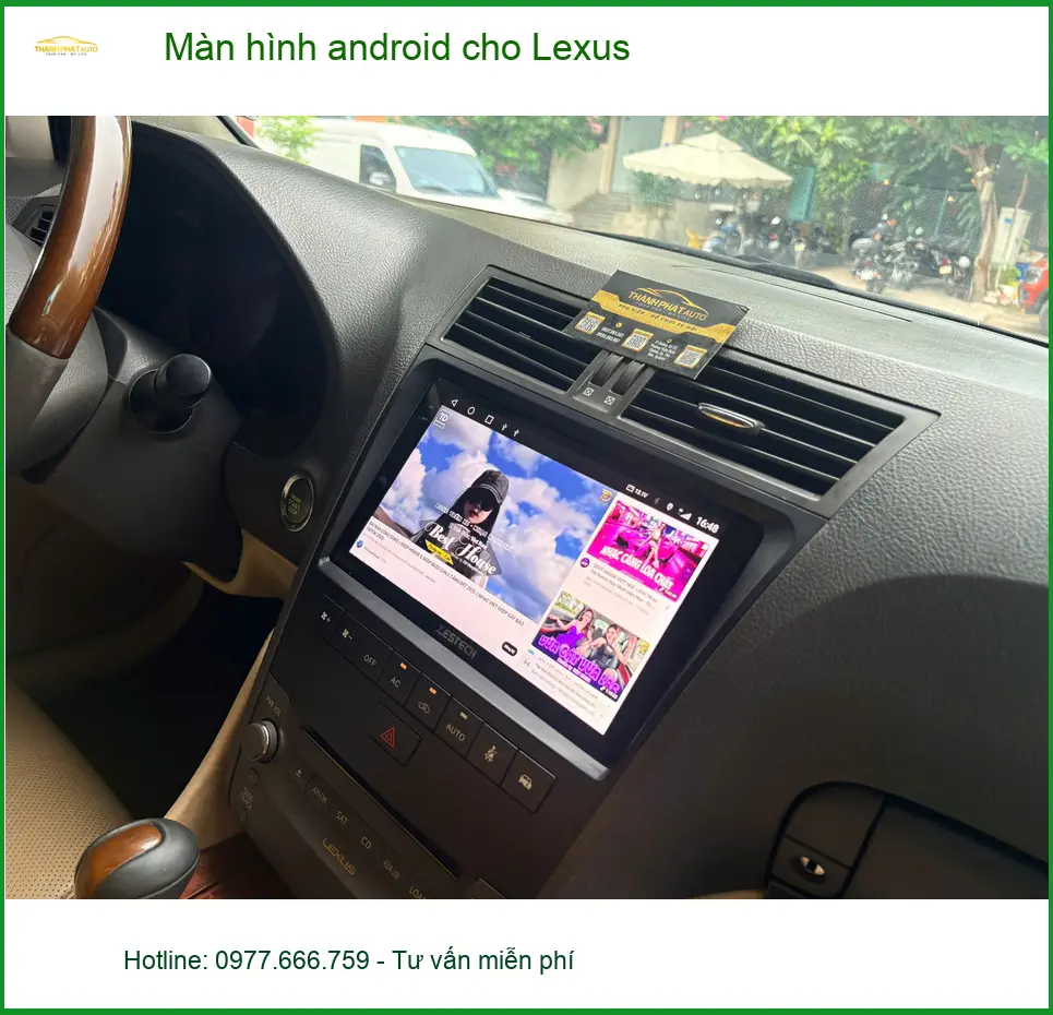 Anh Quang lắp màn hình Zestech cho Lexus ES250 tại Quận 5