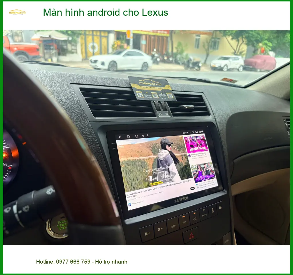 Anh Quang lắp màn hình Zestech cho Lexus ES250 tại Quận 5 ảnh thực tế 3
