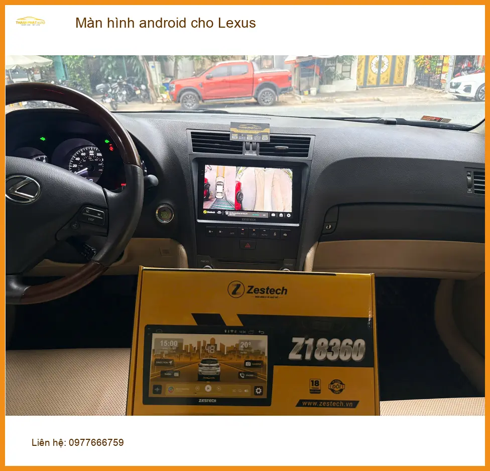 Anh Quang lắp màn hình Zestech cho Lexus ES250 tại Quận 5 ảnh thực tế 4