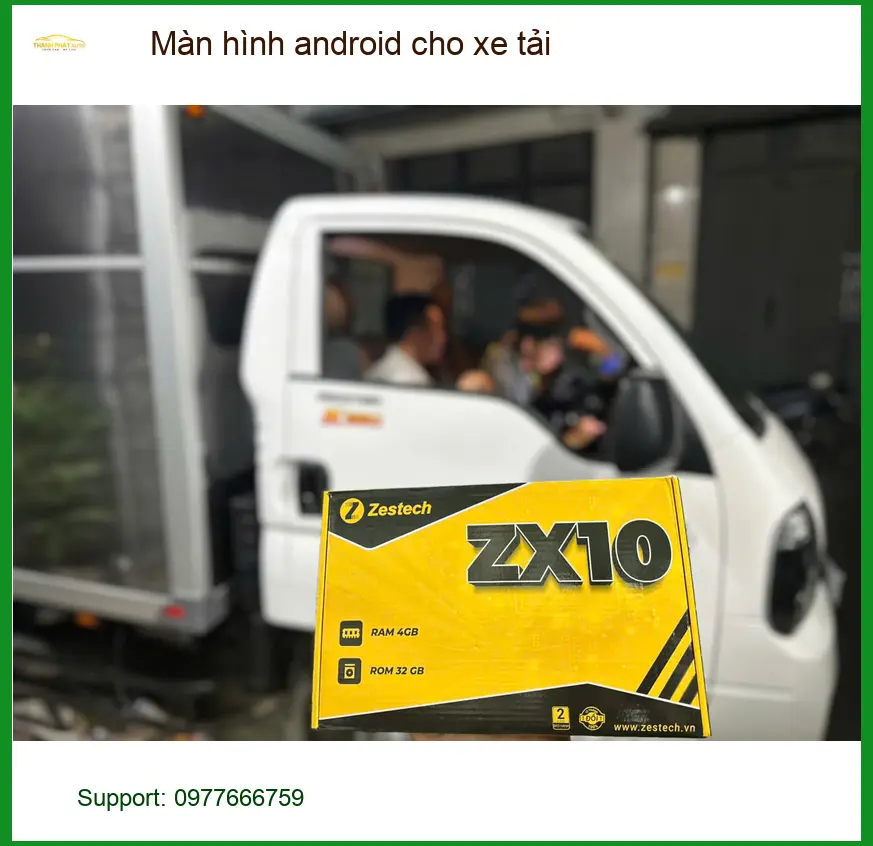 Địa chỉ lắp màn hình Android cho xe tải Hyundai Porter tại Quận 2 uy tín, giá tốt ảnh thực tế 2