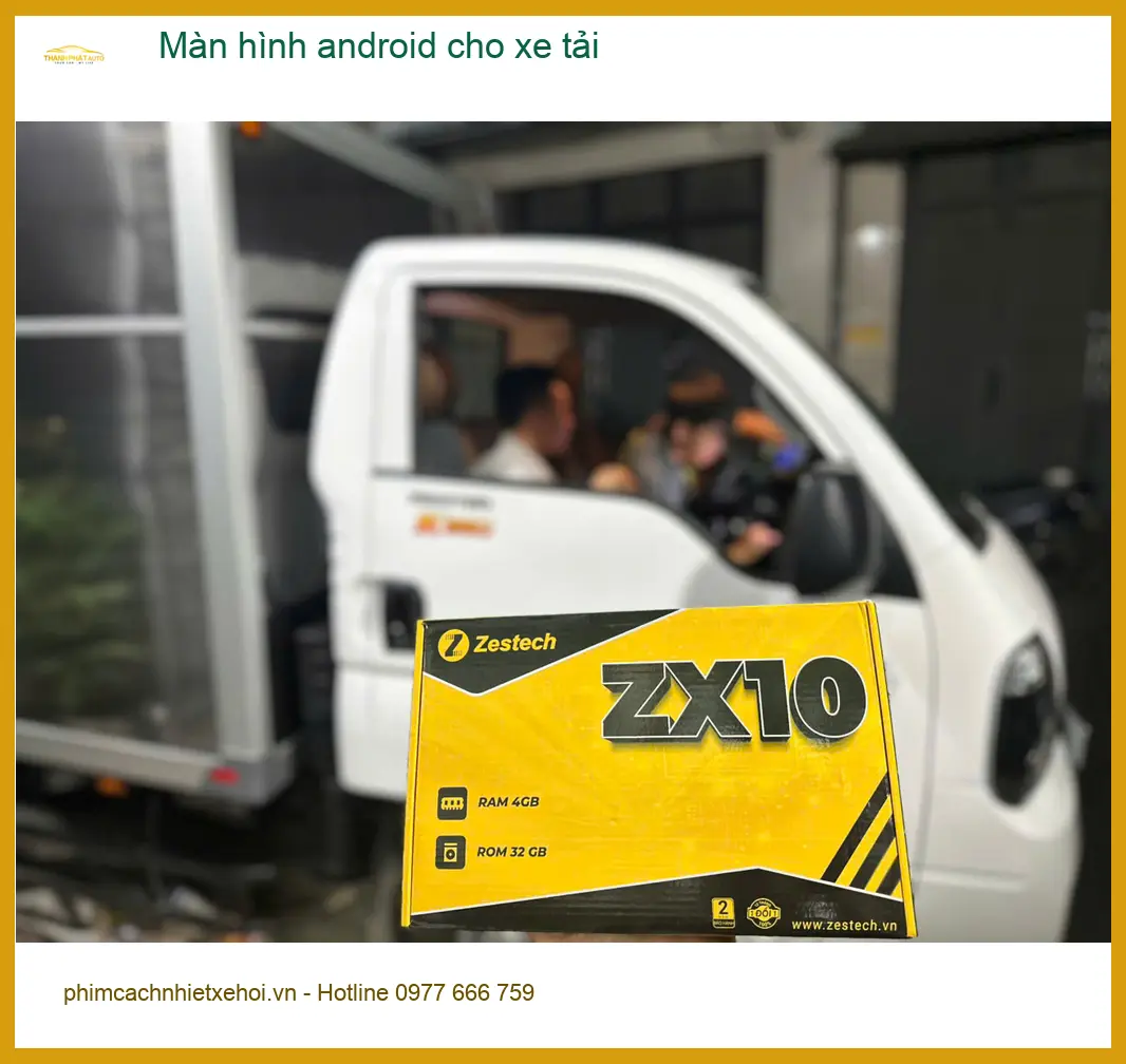 Anh Dũng lắp màn hình android cho xe tải tại Quận Thủ Đức uy tín