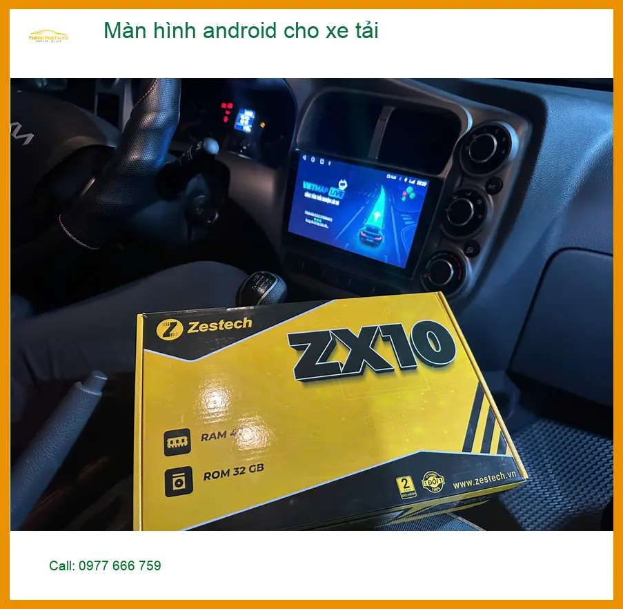 Anh Dũng lắp màn hình android cho xe tải tại Quận Thủ Đức uy tín ảnh thực tế 2
