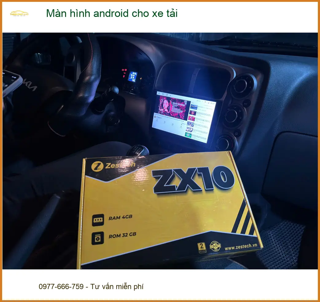 Chú Tùng nâng cấp màn hình Android xe tải tại Quận 9 cần dẫn đường ảnh thực tế 3