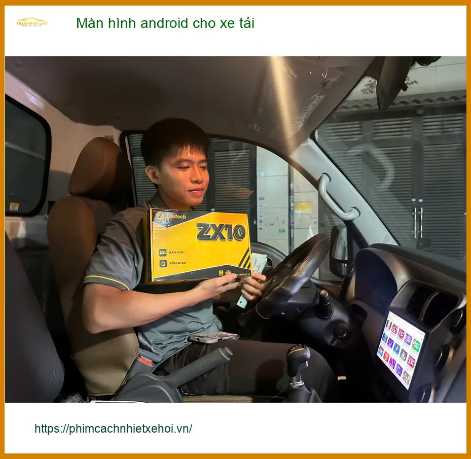 Chú Tùng nâng cấp màn hình Android xe tải tại Quận 9 cần dẫn đường ảnh thực tế 5