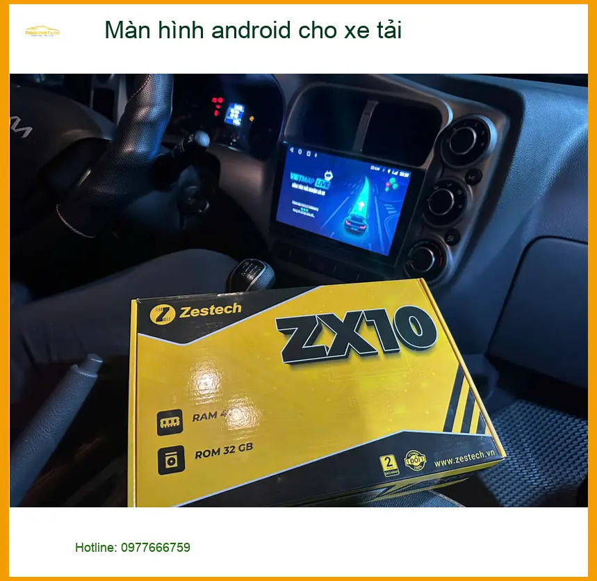 Chú Thành lắp Màn hình Android cho Xe Tải Isuzu QKR ở Quận Phú Nhuận