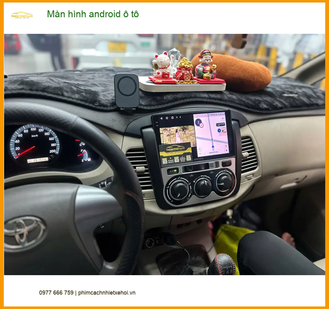 Anh Cường lắp màn hình android ô tô cho Hyundai Accent tại Củ Chi vì màn zin không có YouTube. ảnh thực tế 2
