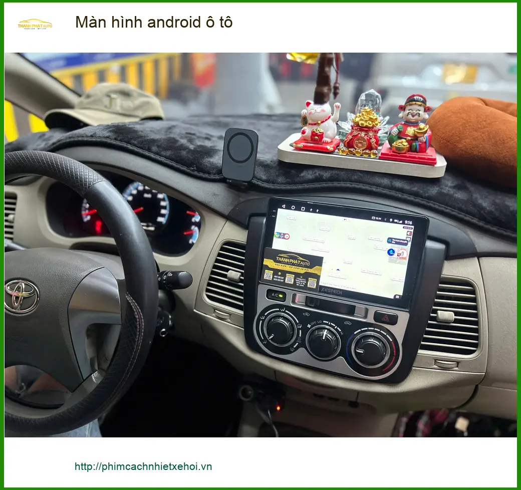 Anh Cường lắp màn hình android ô tô cho Hyundai Accent tại Củ Chi vì màn zin không có YouTube. ảnh thực tế 3