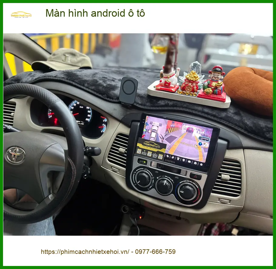 Anh Cường lắp màn hình android ô tô cho Hyundai Accent tại Củ Chi vì màn zin không có YouTube. ảnh thực tế 4