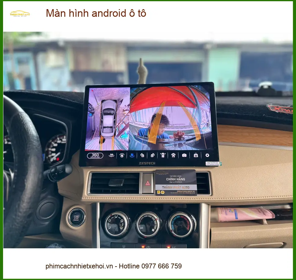 Anh Phi lắp màn hình Android ô tô cho Honda CRV tại Quận 2 để xem bản đồ ảnh thực tế 2