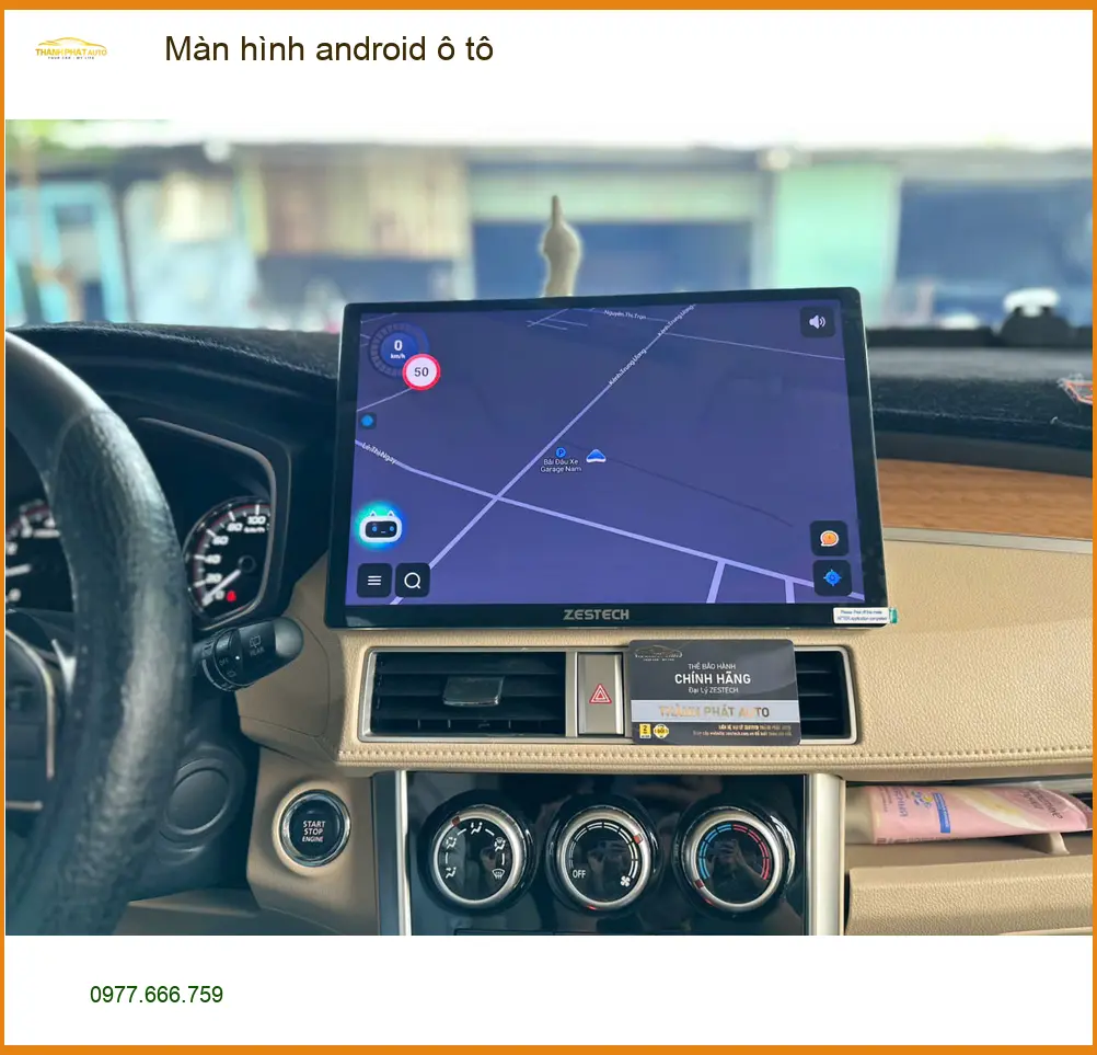 Anh Phi lắp màn hình Android ô tô cho Honda CRV tại Quận 2 để xem bản đồ ảnh thực tế 4