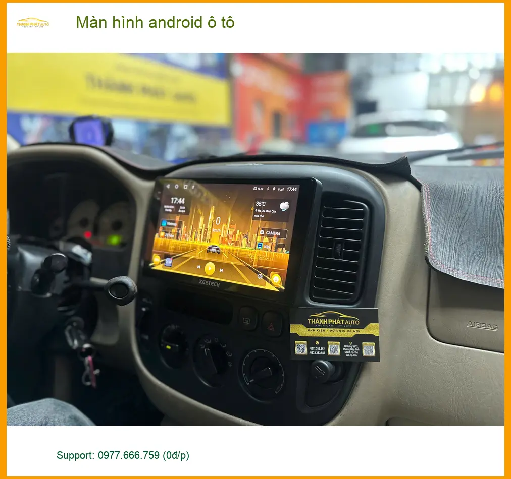 Anh Kiên lắp màn hình Android ô tô Hyundai Creta tại Quận Bình Thạnh vì màn zin quá cũ ảnh thực tế 2