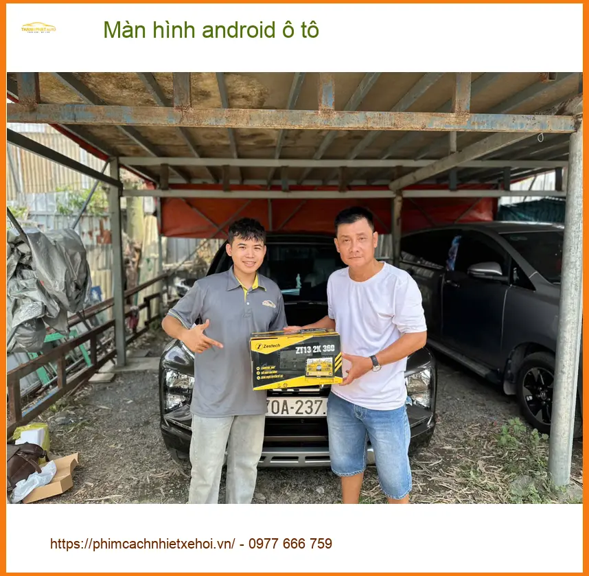 Anh Bách nâng cấp màn hình android ô tô cho VinFast Lux A tại Quận 7 ảnh thực tế 2