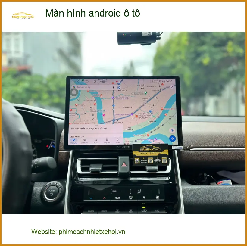 Anh Tấn lắp màn hình android ô tô cho Honda CRV tại Quận 1 xem bản đồ ảnh thực tế 3