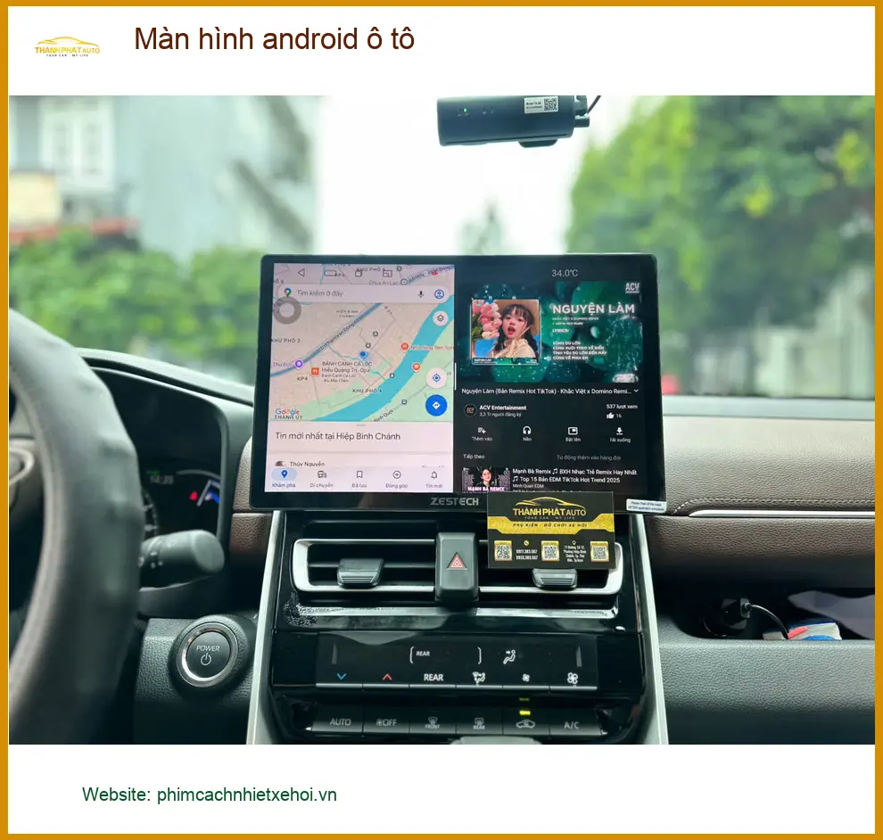 Anh Tấn lắp màn hình android ô tô cho Honda CRV tại Quận 1 xem bản đồ ảnh thực tế 4