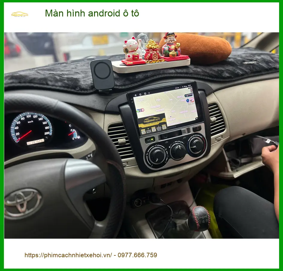 Anh Minh lắp màn hình android ô tô Hyundai Accent tại Quận Bình Thạnh ảnh thực tế 3