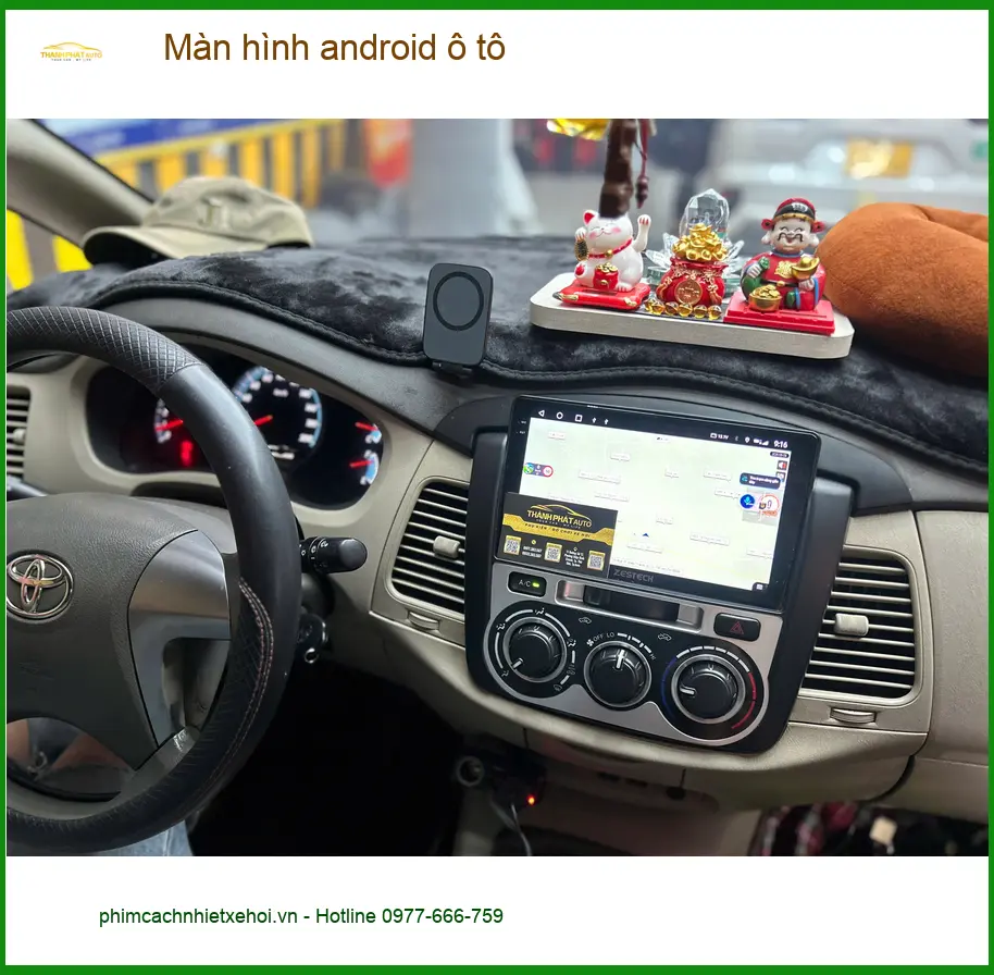 Anh Minh lắp màn hình android ô tô Hyundai Accent tại Quận Bình Thạnh ảnh thực tế 4