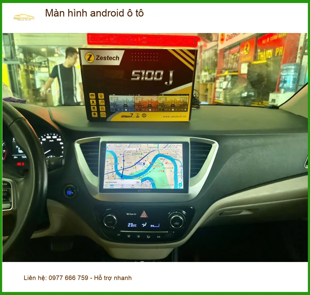 Chị Thùy lắp màn hình Android ô tô cho Kia K3 tại Quận Bình Tân