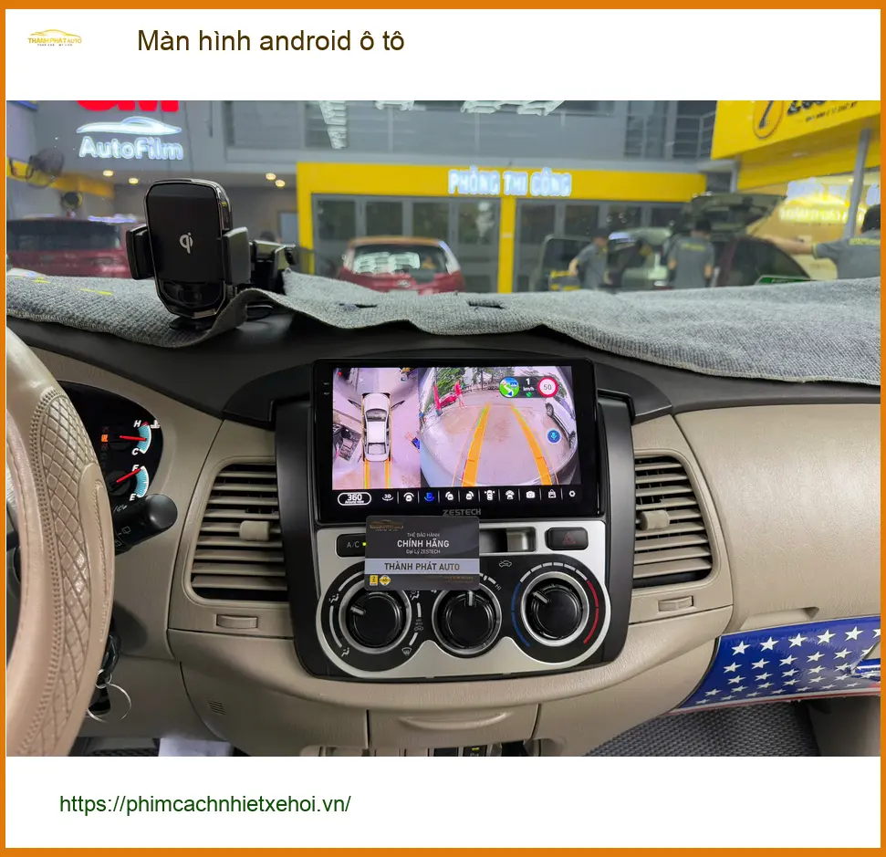 Chị Minh Thư lắp màn hình android ô tô cho Hyundai Accent tại Quận 10 vì màn zin quá cũ ảnh thực tế 2