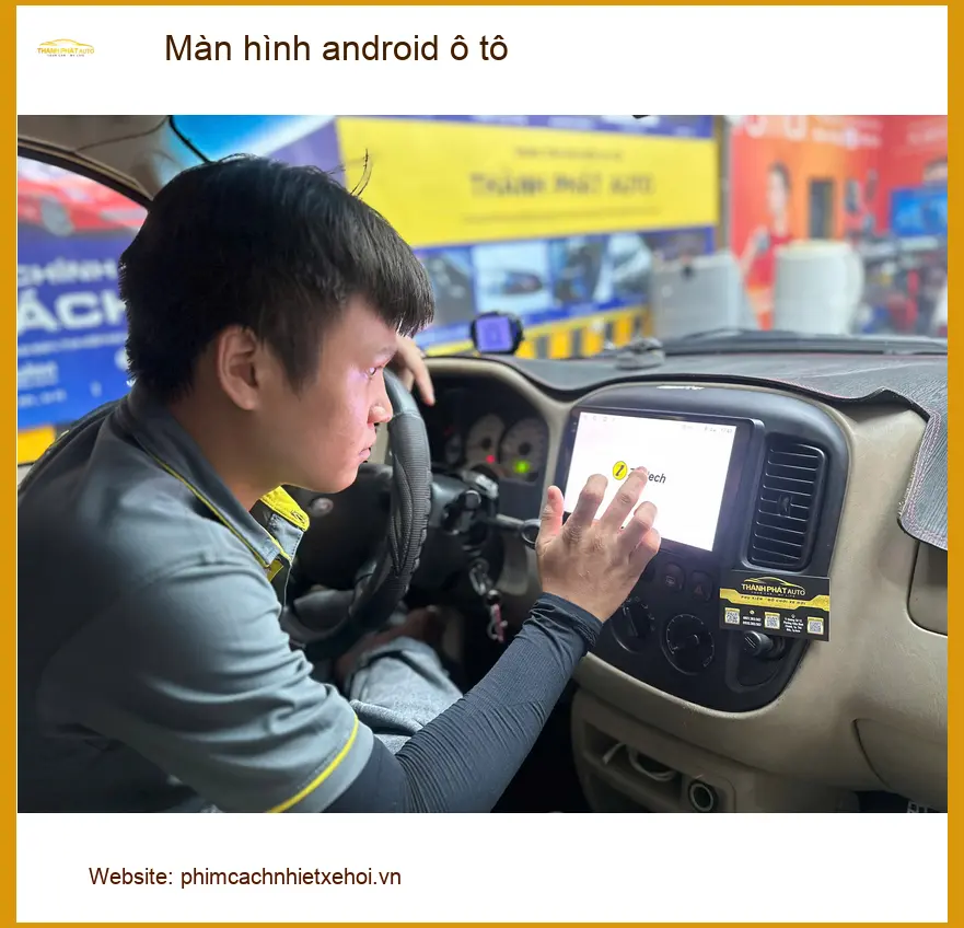 Anh Hải lắp màn hình Android ô tô Ford Ranger Quận Gò Vấp, cần tiện nghi