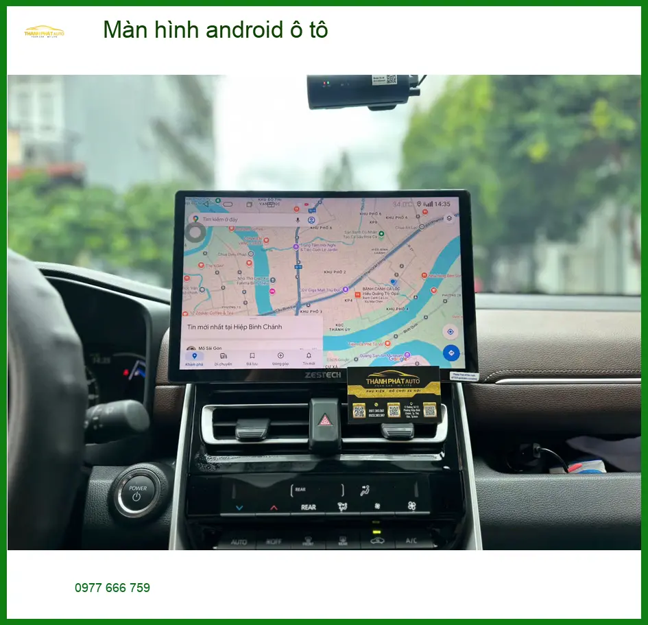 Anh Kiên lắp màn hình android ô tô cho Mitsubishi Outlander tại Quận 8