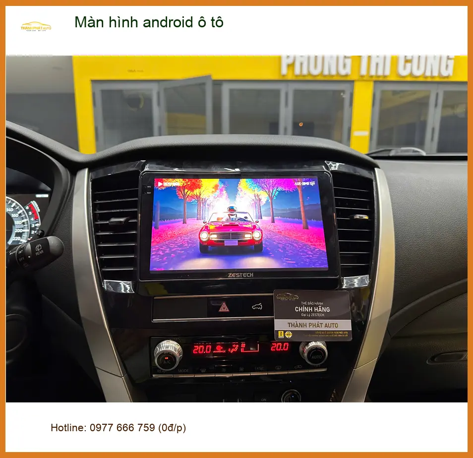Cô Thuỷ lắp màn hình Android ô tô cho Hyundai Creta tại Quận 8 để xem bản đồ tiện hơn ảnh thực tế 3