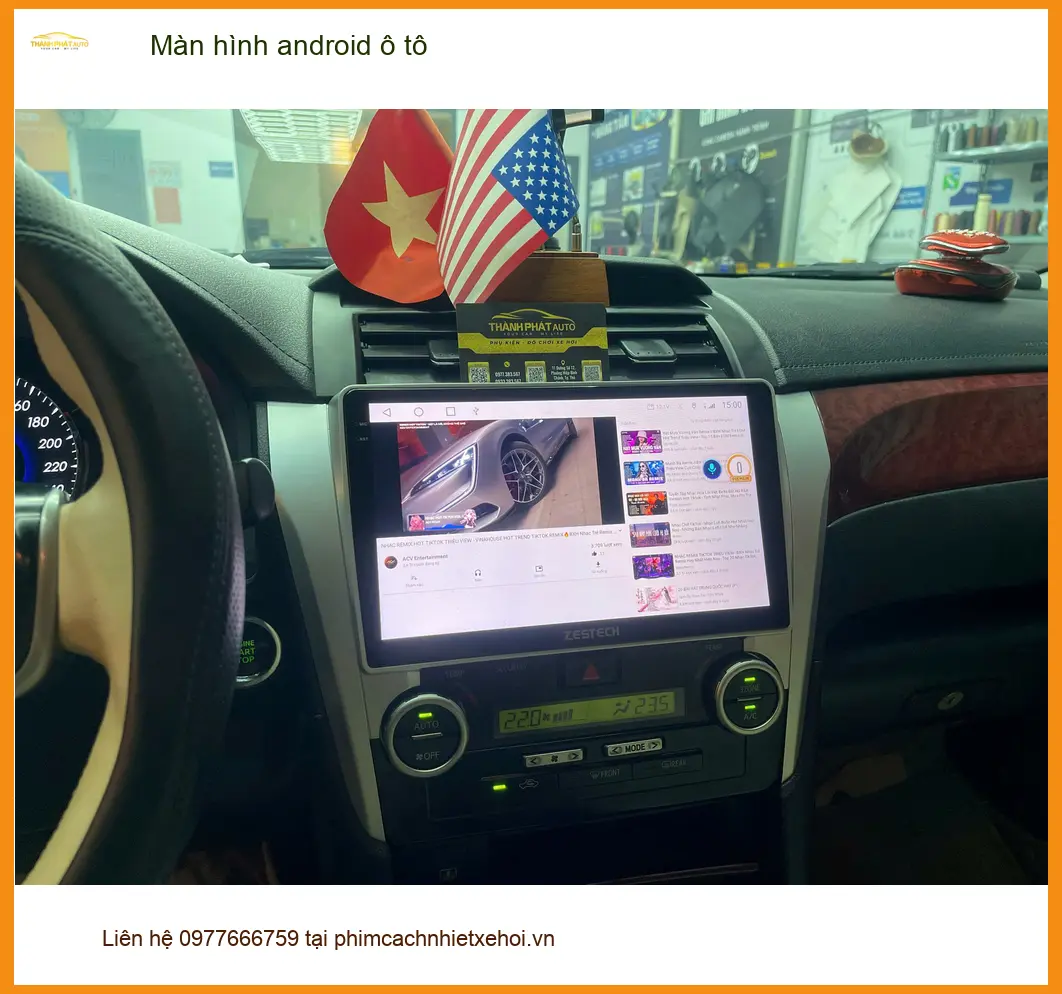 Chị Bích lắp màn hình Android ô tô Hyundai Accent Quận 2 xem bản đồ ảnh thực tế 2