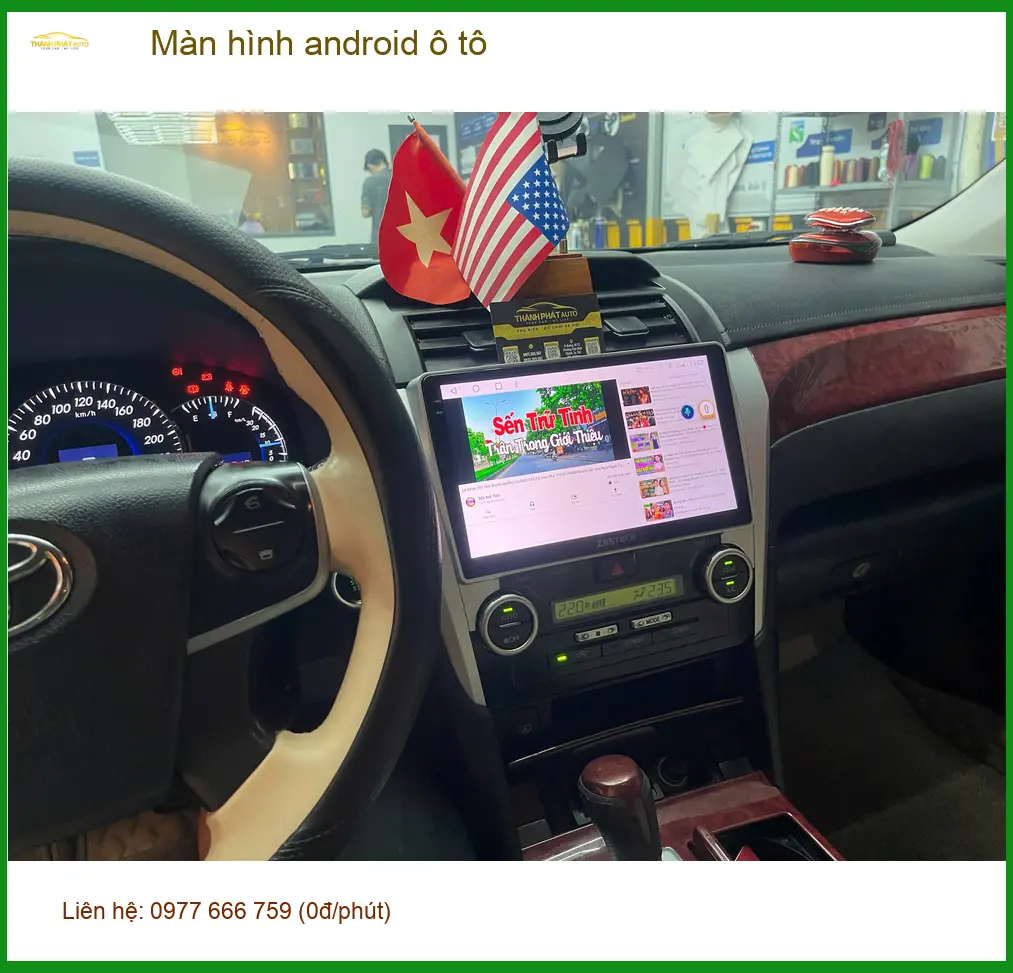 Chị Bích lắp màn hình Android ô tô Hyundai Accent Quận 2 xem bản đồ ảnh thực tế 4