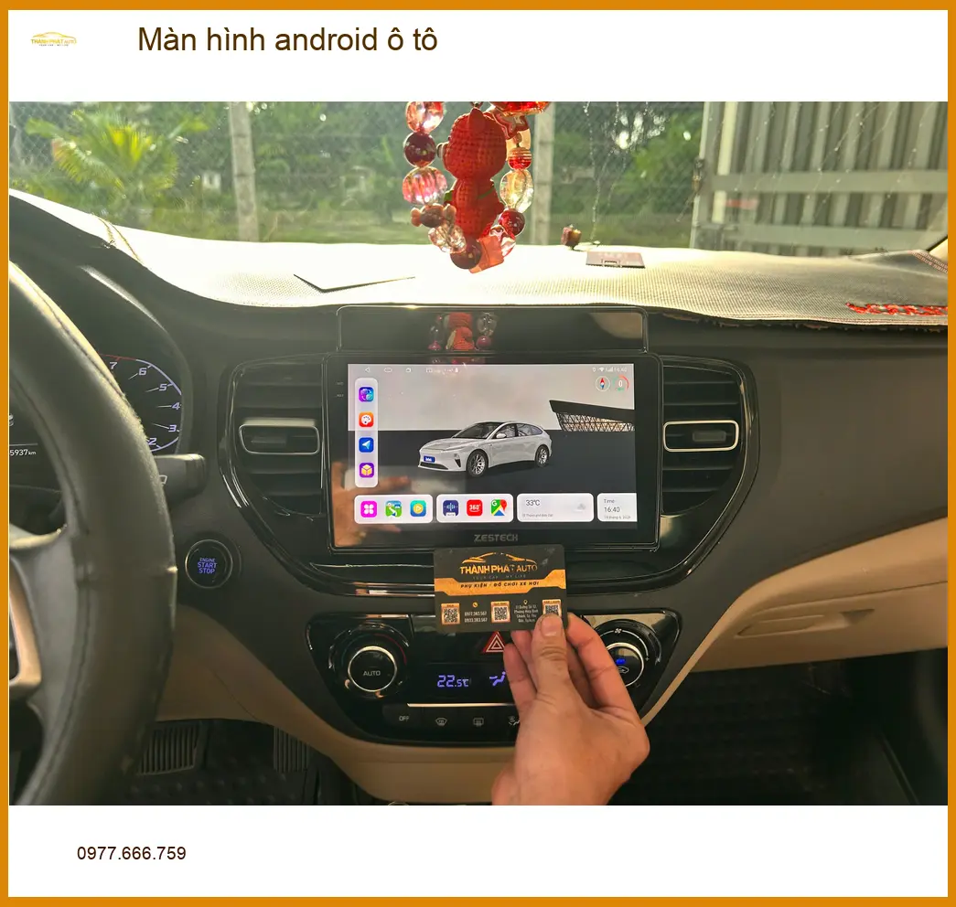 Chú Quang lắp màn hình Android ô tô Ford Everest tại Quận 8 để vợ tiện xem bản đồ du lịch